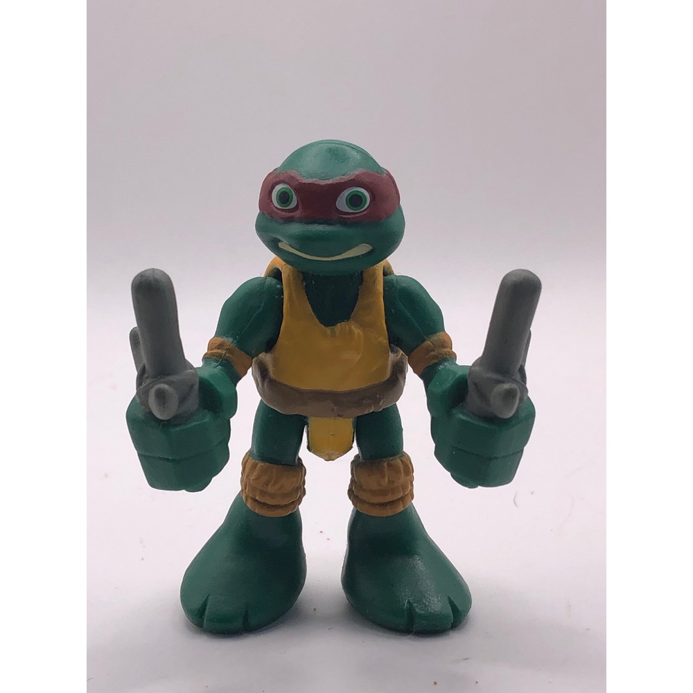 TMNT Raphael Half Shell Heroes 2.5 Inch Action Figure Red Bandana Sai Weapons